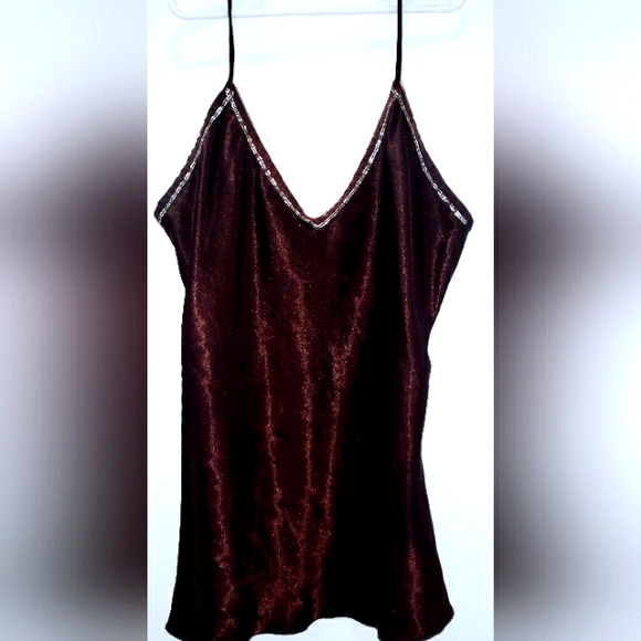 damoda Tops - Sz S DAMODA brown silky cami top